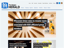 Tablet Screenshot of office.badgerherald.com